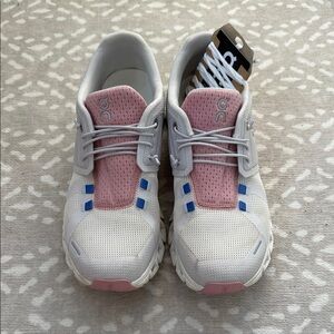 On Running White Sneakers with Streamlined Design